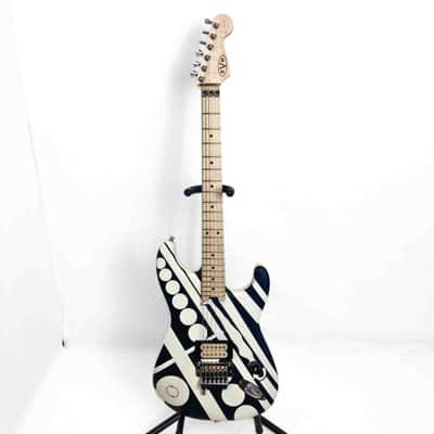 EVH Striped Series "Circles/See Ya"- Satin Black/White image 2