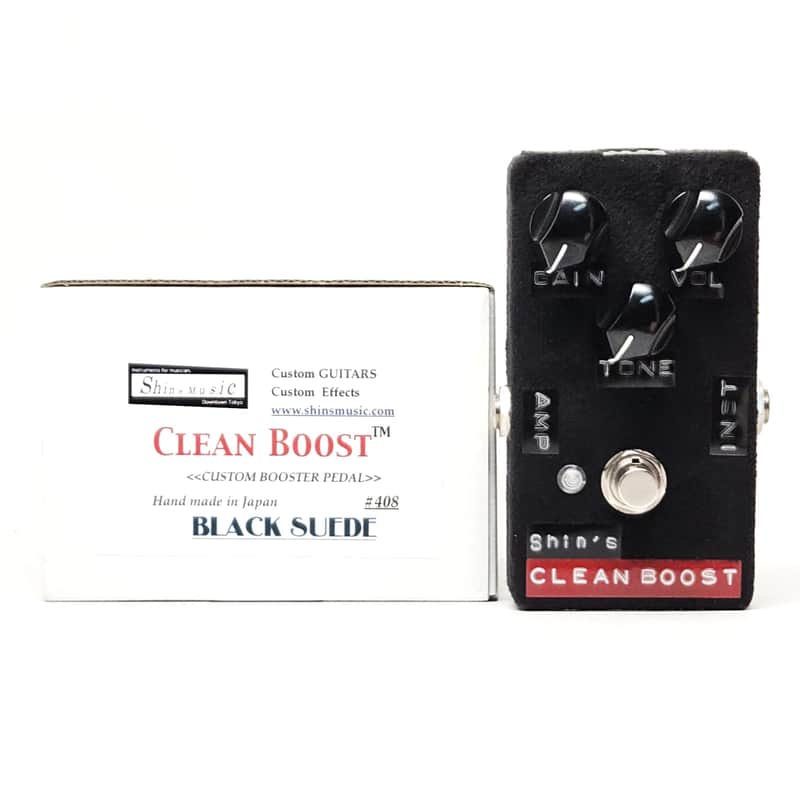 used Shin's Music Clean Boost in Black Suede, Mint Condition with Box! image 1