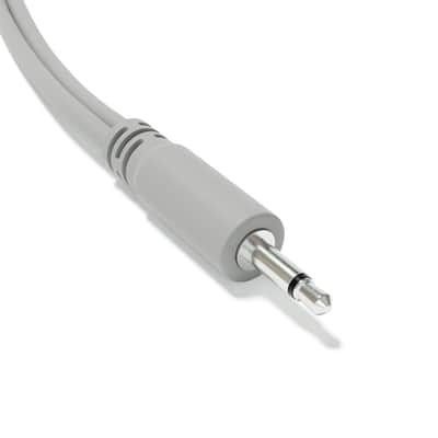 ExcelValley [Grey | 200 cm - 78.74"] 5-Pack - Hopscotch Mono Splitter Y Patch Cables TS 3.5mm 1/8" Eurorack Synth image 3