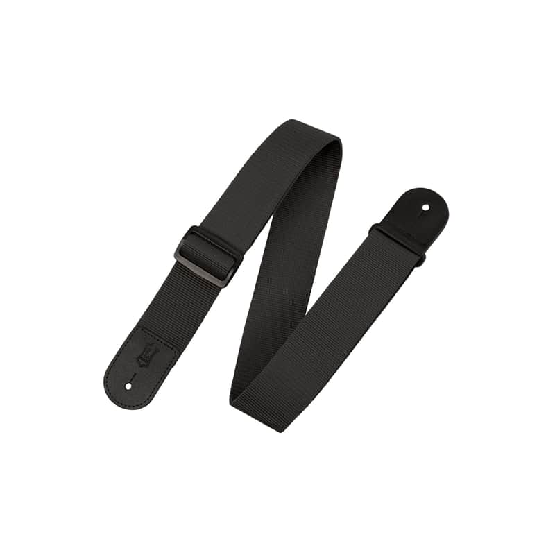 Levy's M8POLY-BLK Polypropylene Guitar Strap - Black image 1