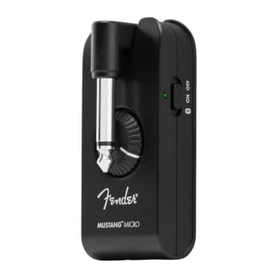 Liquid Audio Fender MustangĀ® Micro Headphone Amplifier, Black - 2311300000 Bundle w/ 12-Pack Guitar Pick Polishing Cloth image 4