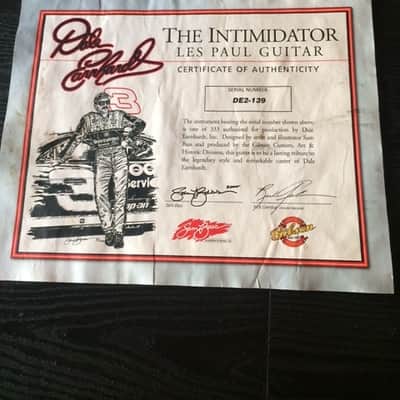 2001 Gibson Les Paul Custom Dale Earnhardt The Intimidator w/ Case image 11