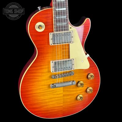 Gibson Custom 1959 Les Paul Standard Reissue Ultra Light Aged Sunrise Teaburst w/case 951301 image 4