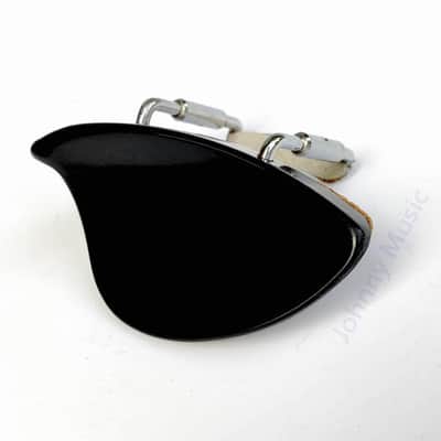 1/4 Violin Chinrest by Dresden, Normal Plate, Corked, Standard Plastic Incl Adjustment Pin Key, "A" Quality image 1