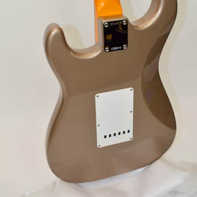 2025 Fender American Vintage II 1965 Stratocaster Electric Guitar, Round-Lam Rosewood Fingerboard, Shoreline Gold w/ Case image 12