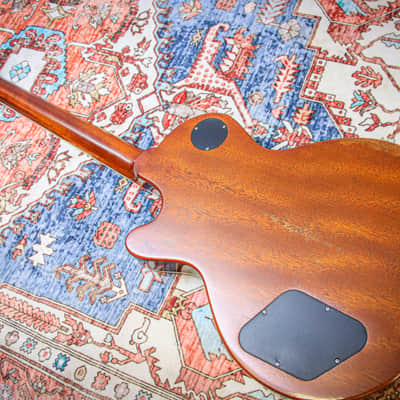 EASTMAN MIC SB59/v Solid Body Single Cutaway Aged "GoldBurst + Ebony" (2024) image 16