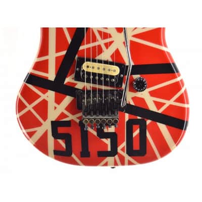 Vintage 80s Pre-Copyright Kramer Baretta with Custom EVH 5150 Van Halen Paint Job image 5
