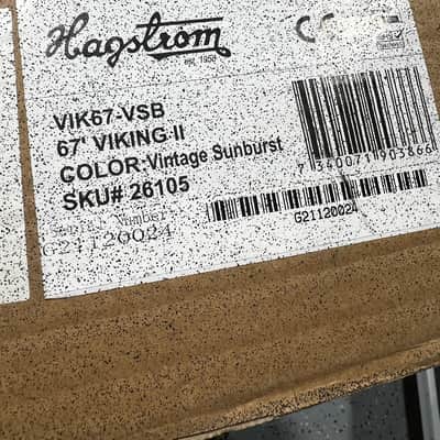Hagstrom '67 Viking II Semi Hollow Guitar - Vintage Sunburst image 7