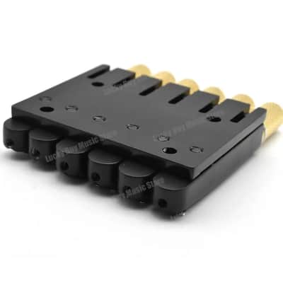 6 String Headless Guitar Brass Bridge Single String Individual Saddles image 6