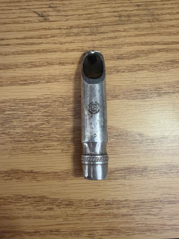 Selmer-Paris Metal Scroll Shank F Tenor Saxophone Mouthpiece 1960s image 1