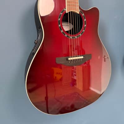 Ovation 2771AX Standard Balladeer 2010s - Cherry Burst image 3