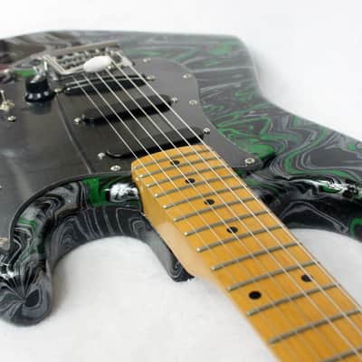 Custom Swirl Painted and Upgraded Arbor Strat Style Electric Guitar image 15