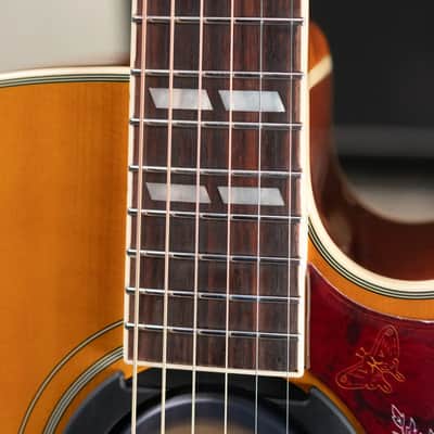 Epiphone Hummingbird Standard EC Acoustic/Electric Guitar - Natural with Gig Bag image 9