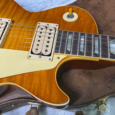 NEW! Gibson Custom 1959 Les Paul Standard Resissue Electric Guitar - Beauty of the Burst #86 Heavy Aged - MONSTER TOP! Only 8.4lbs - Authorized Dealer - G07566 image 3