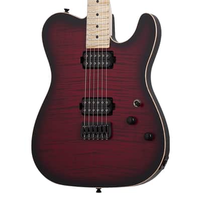 Schecter USA PT Custom-II Electric Guitar Transparent Burgundy Burst - Open Box image 1