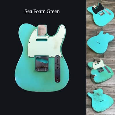 Made to Order - FRANCHIN Mars guitar body Relic Aged 100% Nitro Lacquer (Butterscotch/ Sunburst/ Black/ White/ Blue/ Green/ Yellow/ Red/ Pink/ Burgundy/ Purple/ Gold/ Silver, etc.) Basswood Poplar Telecaster-Tele-T-Style Made in Italy image 13