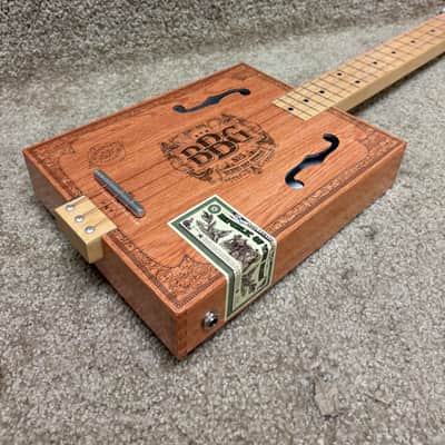 Cigar Box Fretless Electric Guitar image 2