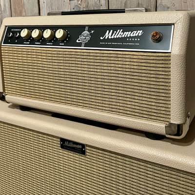 Milkman Dairy Air 30-Watt Guitar Amp Head, 6L6 Tubes, Vanilla With Matching Milk Man 2X12 Cabinet, Amazing Piggy Back Set ! image 4