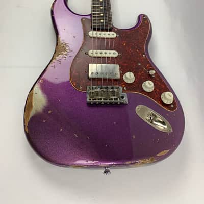 LsL Instruments Saticoy 22 Classic S Purple Sparkle Heavy Age Relic HSS - Brand New with case image 7