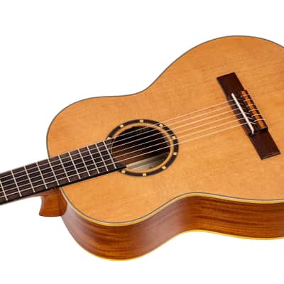 Ortega R122G-3/4 Family Series Cedar Top Mahogany Neck 3/4 Size Nylon 6-String Classical Acoustic Guitar w/Gig Bag image 9