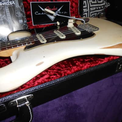 Fender Road Worn 2009-2015 - Olympic White w/ Custom Shop Ancho Poblano hand-wound pickups & CS case image 4