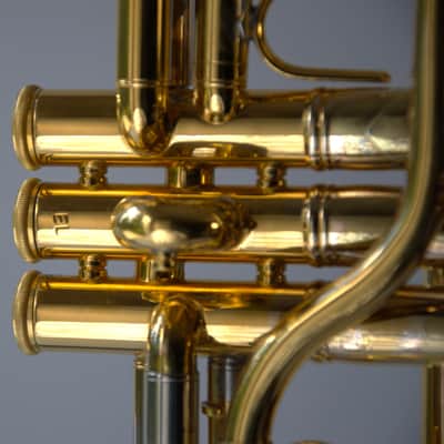 VERY RARE SPECIMEN BACH SPADA STRADIVARIUS EL Eb TRUMPET GOLD PLATED CONVERSION 236 image 19