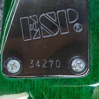 ESP Custom Eclipse - Translucent Emerald Green - Late 1990s ? image 19