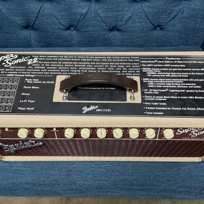 Fender Super-Sonic Head 2-Channel 22-Watt Guitar Amp Head 2006 - 2011 - Blonde image 3