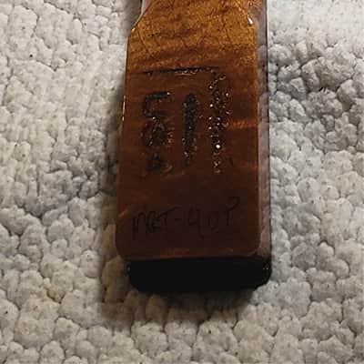 Spectacular USA made,Roasted flame maple neck,Rosewood FB. Killer flame maple head stock.  No fret tangs. Rounded edges. Made for a Tele body #MRT-40P-" You never felt frets like this. image 9