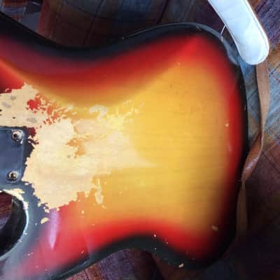 Fender Jazz Bass 1969 - 1970, sunburst, original image 4