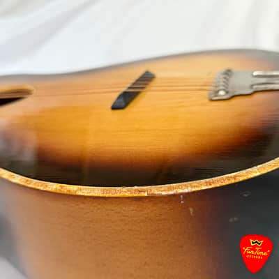 1960s Lignatone Parlor Guitar Vintage Brownburst Acoustic – Made in Czechoslovakia – “Bo” image 19