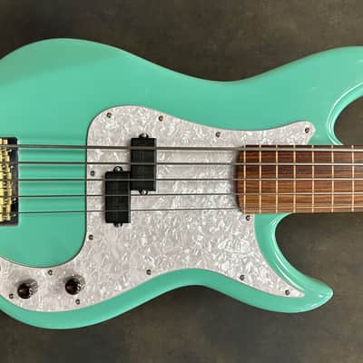 Emerald Bay Fretless Bass - Sea Foam Green image 2