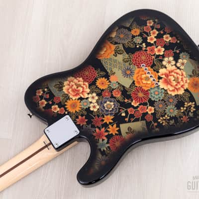 2011 Fender Telecaster Black Floral TL69-SPL Non-Catalog Limited Edition, Near-Mint w/ Case, Japan MIJ image 15