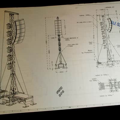 ROLLING STONES MANHATTAN   2005 STAGE PLANS. BIGGER BANG TOUR. ORIGINAL. COLLECTIBLE.  RARE. image 18