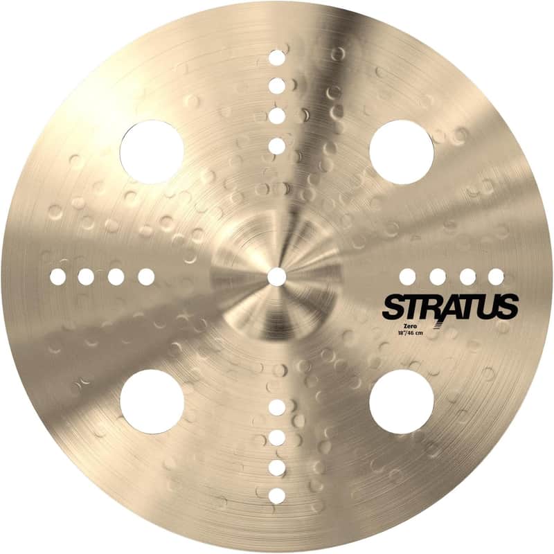 Sabian 18" Stratus Zero Crash Cymbal – B20 Bronze – Natural Finish – Brand New image 1
