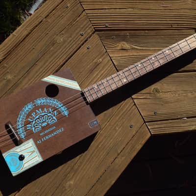 Cigar box guitar, 3-string guitar, cbg image 2