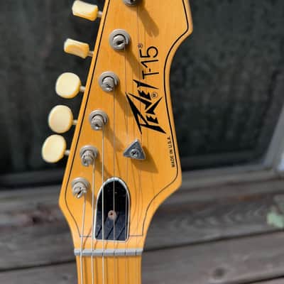 1982 Peavey T-15 - Natural, Ash Body, Nitrocellulose, Original Case, USA made, Short-Scale image 6