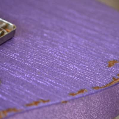 Fender Telecaster American Performer Relic 2019 Lavander Purple Sparkle Duncan Tele Stack image 4