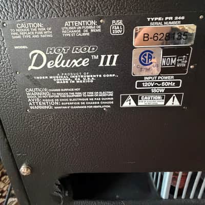 Fender Hot Rod Deluxe 3-Channel 40-Watt 1x12" Guitar Combo 2002 - 2010 - Black image 8