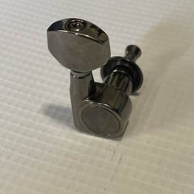 1990's Korean Era Ibanez S & RG Series Cosmo Black Tuning Pegs Tuners 6 In LIne image 10