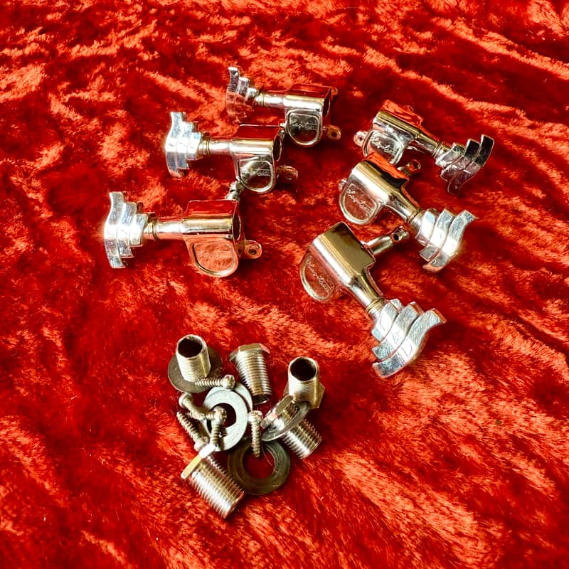 1980 Hagstrom Schaller stairstep guitar tuners Chrome