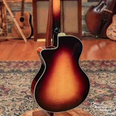 Eastman FV880CE-SB AAA Spruce/Flamed Maple Frank Vignola Signature Sunburst Archtop Guitar w/ Lollar Johnny Smith Pickup #0758 image 6