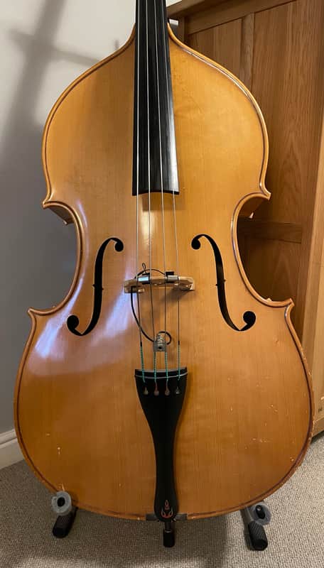 Emanuel Wilfer 3/4 double bass 1995 - Blonde laquer image 1