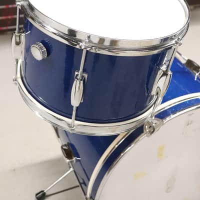Stetson Japanese 3pc Drum Kit Set Blue Sparkle Vintage 1960's 20/14/12" image 13