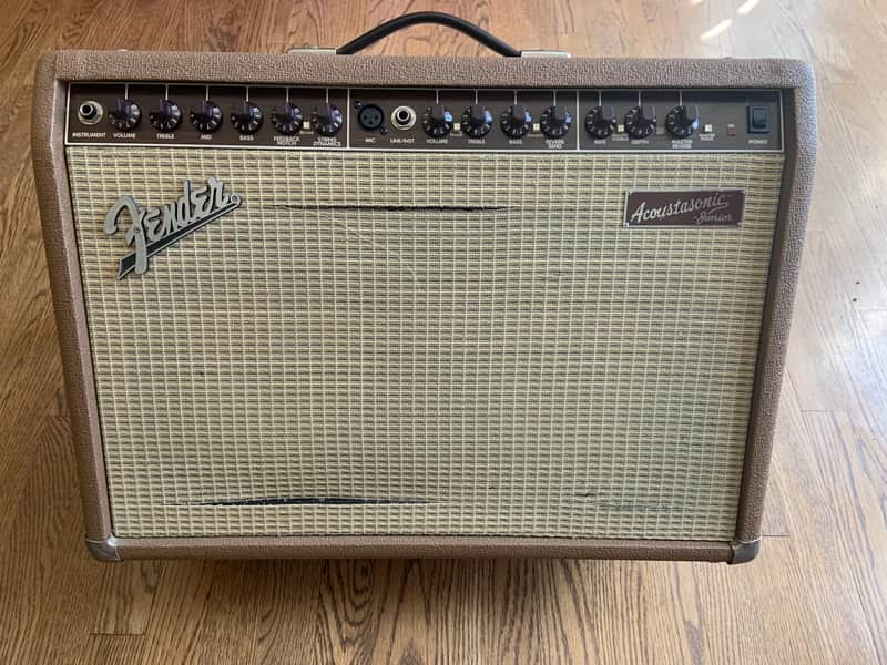 Fender Acoustasonic Junior 2-Channel 2 x 40-Watt 2x8" Acoustic Guitar Amp 1997 - 2003 - Brown image 1
