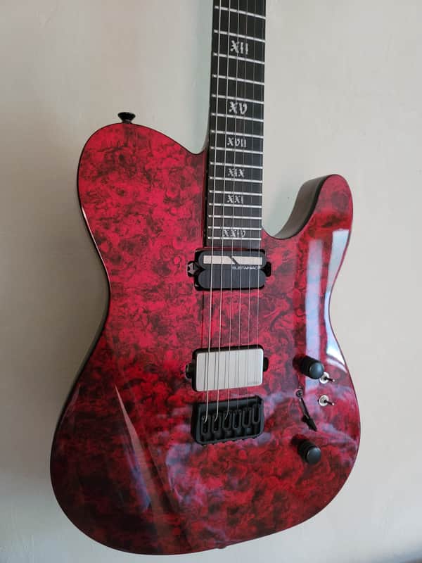 Sustainiac EMG Schecter PT Apocalypse Red Reign - Custom Shopped image 1
