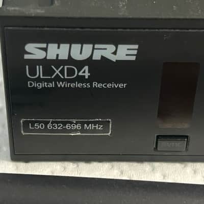 Shure ULXD4=-L50 2010s - Black wireless microphone receiver image 2
