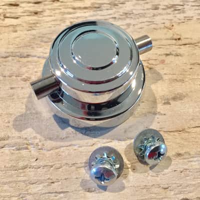 (10) DW Collector’s Series Chrome Snare Drum Turret Lugs including the Cookies (rubber gaskets) & Mounting Screws image 6