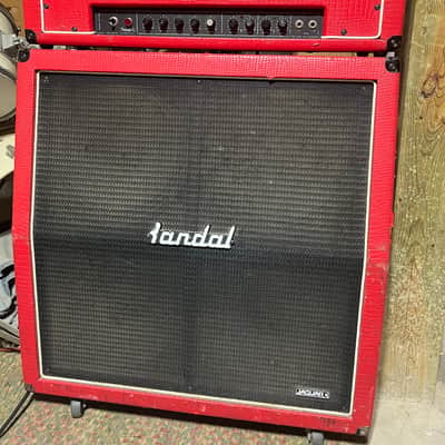 Randall RG100ES 2-Channel 120-Watt Solid State Guitar Amp Head 1980s - Red Snake Skin image 1
