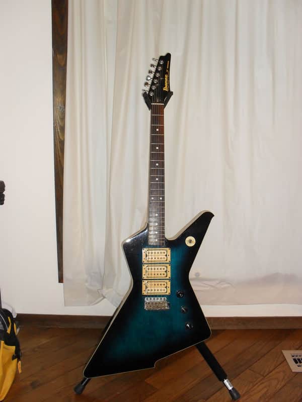 Ibanez Destroyer Early 1980's - Blue/Green burst image 1